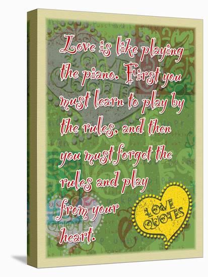 Love Is Like Playing the Piano-Cathy Cute-Premier Image Canvas