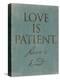 Love Is Patient-Jace Grey-Stretched Canvas