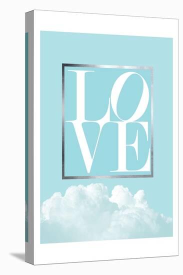 Love Joy Geo Turquoise 1-Urban Epiphany-Stretched Canvas