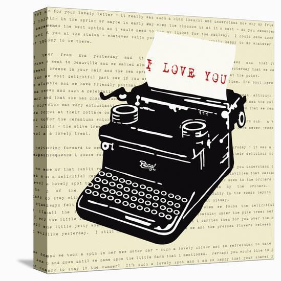 Love Letter-The Vintage Collection-Stretched Canvas