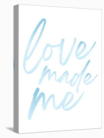 Love Made Me Blue Hues Ombre 2-Jennifer McCully-Stretched Canvas