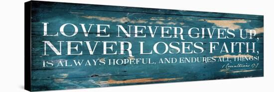 Love Never Gives Up-Jace Grey-Stretched Canvas