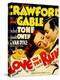 Love on the Run, Joan Crawford, Clark Gable on Window Card, 1936-null-Stretched Canvas