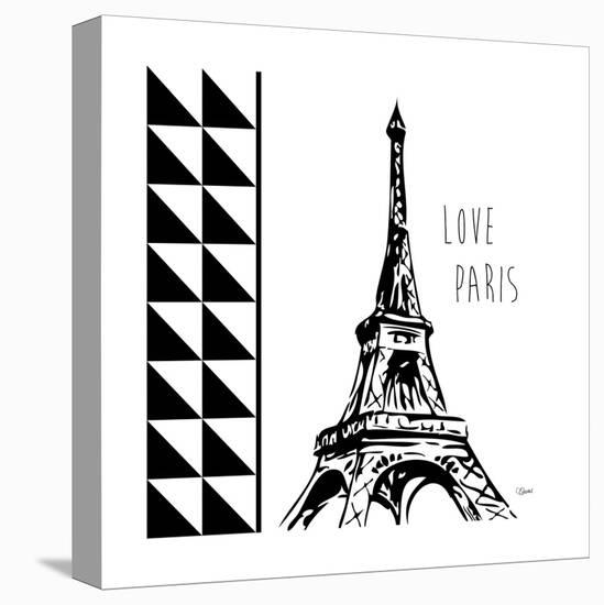 Love Paris-Carole Stevens-Stretched Canvas