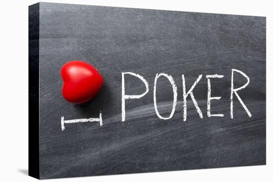 Love Poker-Yury Zap-Stretched Canvas