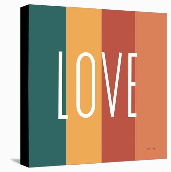 Love Rainbow Retro-Ann Kelle-Stretched Canvas