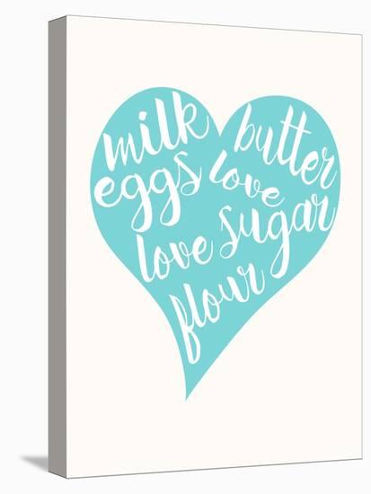 Love, Sugar, Milk Eggs-Z Studio-Stretched Canvas