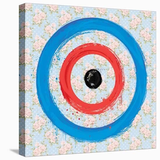 Love Target 2-Savannah Miller-Stretched Canvas