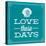 Love These Days Blue-Katie Pertiet-Stretched Canvas