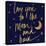 Love You to the Moon and Back Blue-Sd Graphics Studio-Stretched Canvas