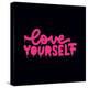 Love Yourself - Hand Lettering Spray Drawn Motivation Poster. Artistic Modern Urban Graffiti Callig-Svetlana Shamshurina-Premier Image Canvas