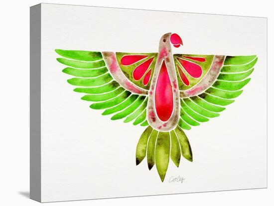 Lovebird Parrot-Cat Coquillette-Stretched Canvas