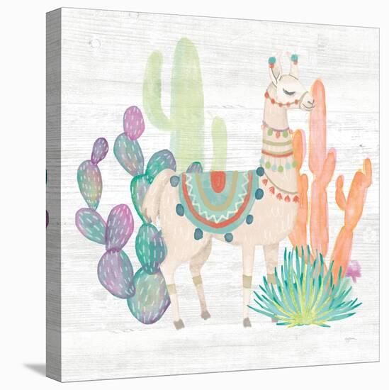 Lovely Llamas II-Mary Urban-Stretched Canvas