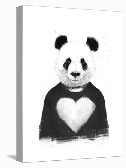 Lovely Panda-Balazs Solti-Stretched Canvas