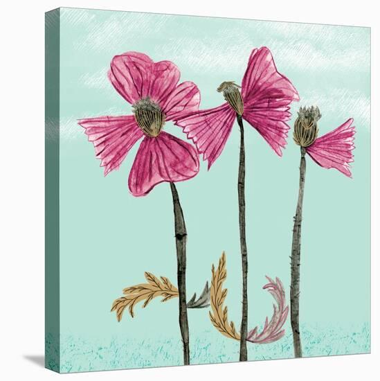 Lovely Poppies Print-Cody Alice Moore-Stretched Canvas