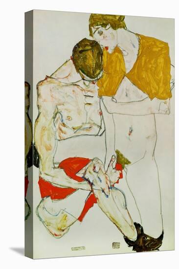 Lovers, 1913-Egon Schiele-Premier Image Canvas