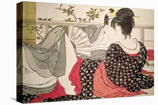 Lovers from the 'Poem of the Pillow' ('Uta Makura')-Kitagawa Utamaro-Premier Image Canvas