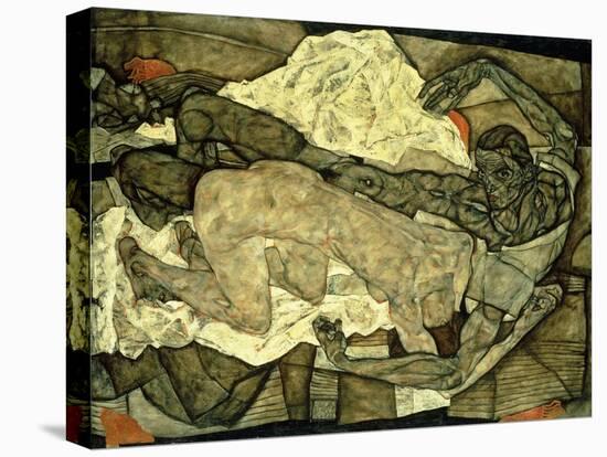 Lovers (Man and Woman I); Liebespaar (Mann Und Frau I), 1914-Egon Schiele-Premier Image Canvas