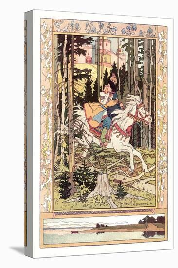 Lovers Riding-Ivan Bilibin-Stretched Canvas
