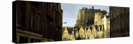 Low Angle View of a Castle, Edinburgh Castle, Edinburgh, Scotland-null-Premier Image Canvas