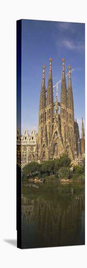 Low Angle View of a Cathedral, Sagrada Familia, Barcelona, Spain-null-Premier Image Canvas