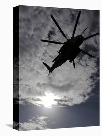 Low Angle View of a Ch-53E Super Stallion Helicopter in Flight-null-Premier Image Canvas