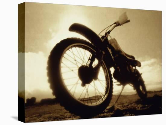 Low Angle View of a Dirt Bike-null-Premier Image Canvas