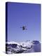 Low Angle View of a Skier in Mid Air-null-Premier Image Canvas