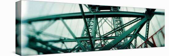 Low Angle View of a Suspension Bridge, Williamsburg Bridge, New York City, New York State, USA-null-Premier Image Canvas