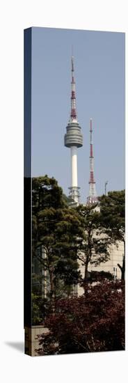 Low Angle View of a Tower, N Seoul Tower, Seoul, South Korea-null-Premier Image Canvas