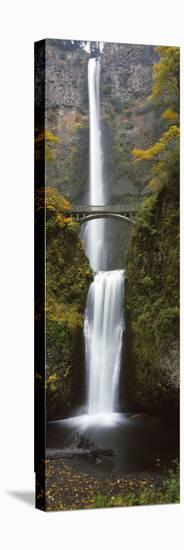 Low Angle View of a Waterfall, Multnomah Falls, Columbia River Gorge, Multnomah County, Oregon, USA-null-Premier Image Canvas