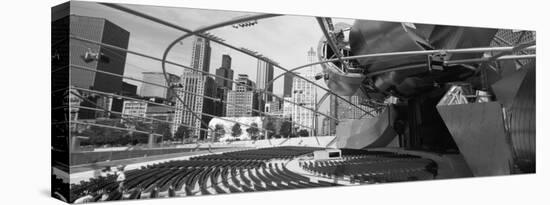 Low Angle View of Buildings in a City, Pritzker Pavilion, Millennium Park, Chicago, Illinois, USA-null-Premier Image Canvas