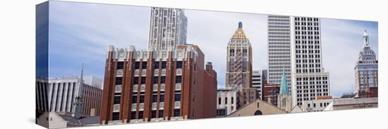 Low Angle View of Downtown Skyline, Tulsa, Oklahoma, USA 2012-null-Stretched Canvas
