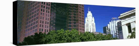 Low angle view of skyscrapers, Columbus, Ohio, USA-null-Premier Image Canvas