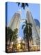 Low Angle View of the Petronas Twin Towers, Kuala Lumpur, Malaysia, Southeast Asia, Asia-Gavin Hellier-Premier Image Canvas