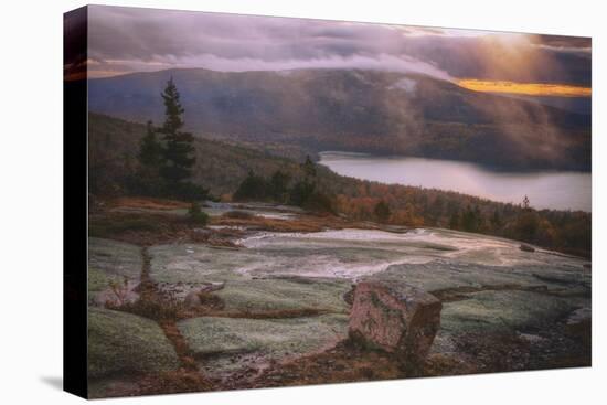 Low Light & Mist at Eagle Lake Acadia National Park Maine Mount Desert-Vincent James-Premier Image Canvas