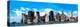 Low Poly New York Art - Manhattan Blue-Philippe Hugonnard-Stretched Canvas