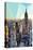 Low Poly New York Art - Manhattan Pastel-Philippe Hugonnard-Stretched Canvas