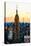 Low Poly New York Art - One World Trade Center Sunset-Philippe Hugonnard-Stretched Canvas