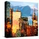 Low Poly New York Art - Reflection of the Sunset III-Philippe Hugonnard-Stretched Canvas