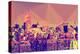 Low Poly New York Art - Skyline at Sunset-Philippe Hugonnard-Stretched Canvas