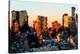 Low Poly New York Art - Sunset Pastel-Philippe Hugonnard-Stretched Canvas