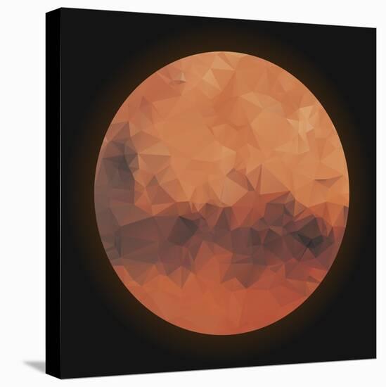 Low Poly Planet Mars-gn8-Stretched Canvas