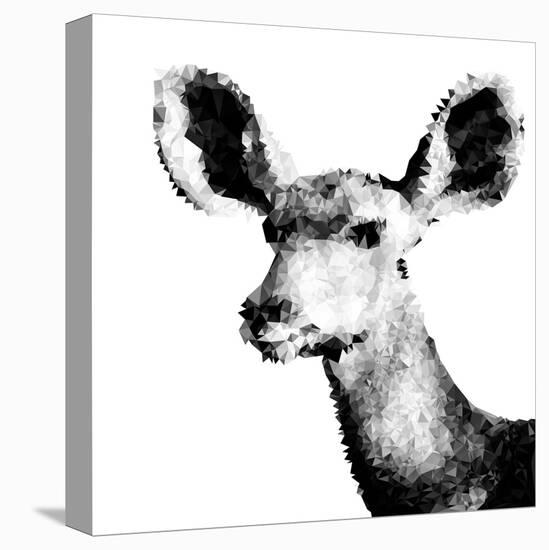 Low Poly Safari Art - Antelope - White Edition II-Philippe Hugonnard-Stretched Canvas