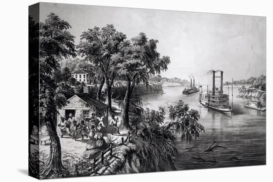 Low Water in the Mississippi, Pub. by Currier and Ives, 1867-Frances Flora Bond Palmer-Premier Image Canvas