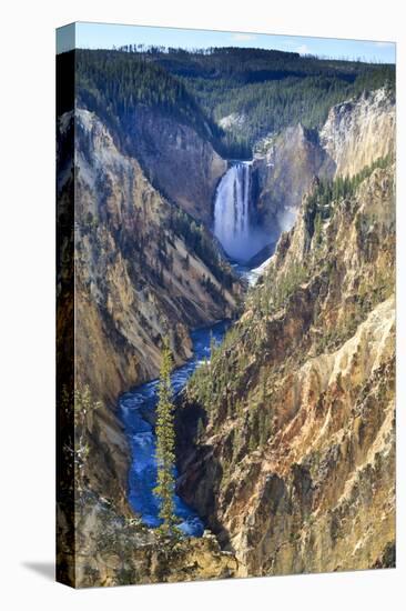 Lower Falls and the Grand Canyon of the Yellowstone, Yellowstone National Park, Wyoming, Usa-Eleanor Scriven-Premier Image Canvas