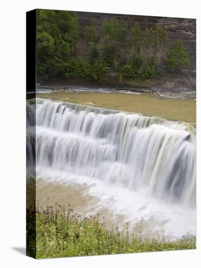 Lower Falls in Letchworth State Park, Rochester, New York State, USA-Richard Cummins-Premier Image Canvas