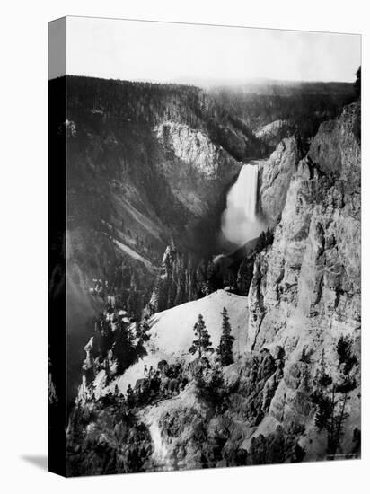 Lower Falls of the Yellowstone Recorded by Pioneer Photographer William Henry Jackson-null-Premier Image Canvas