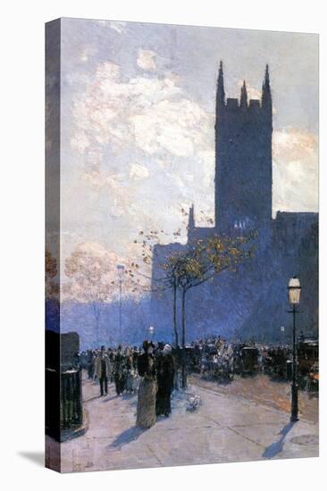 Lower Fifth Avenue-Childe Hassam-Stretched Canvas