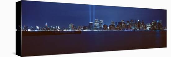 Lower Manhattan, Beams of Light, New York City, New York State, USA-null-Premier Image Canvas